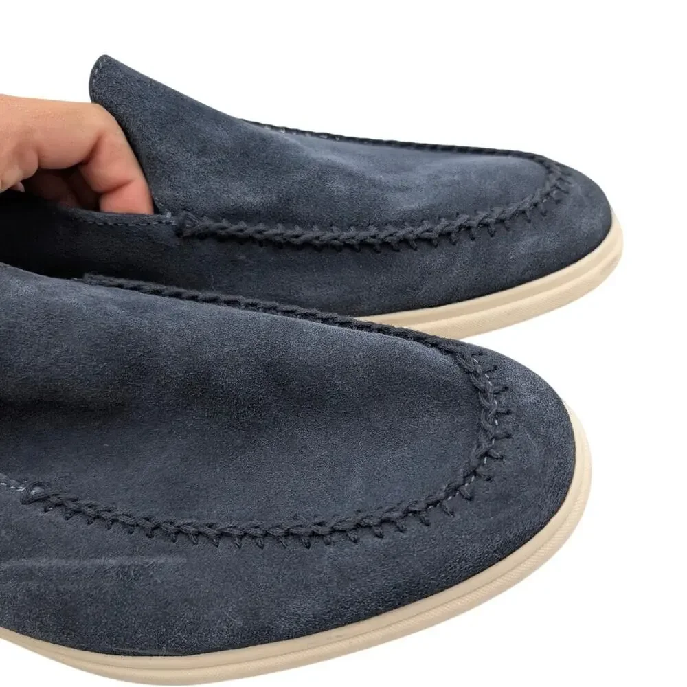 Nordstrom Axton Slip-On Loafer Shoes Round Toe Men's Navy Night Size US11M EU44